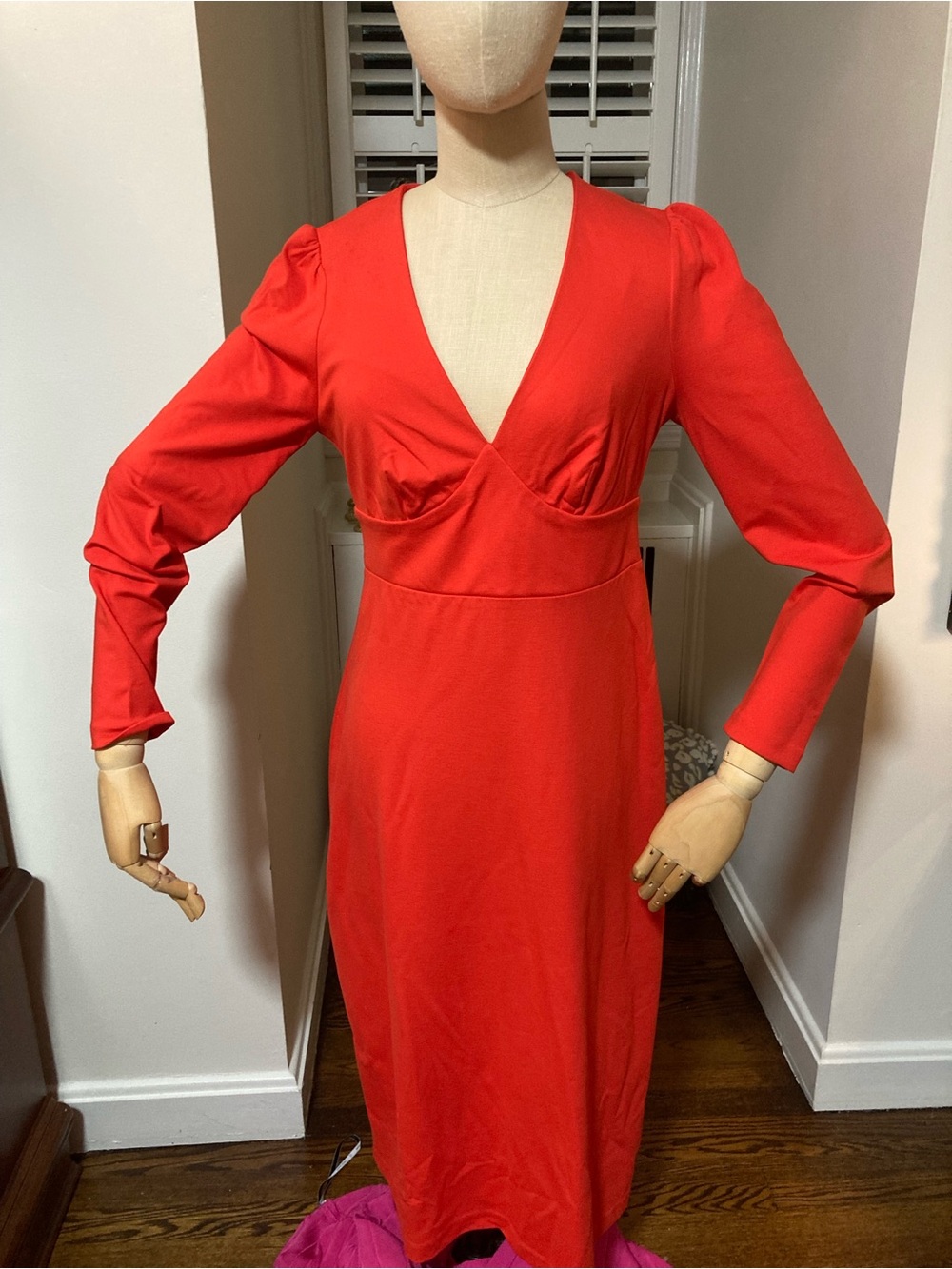 Retro Romantic Red Maxi Dress